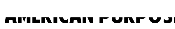American Purpose font preview